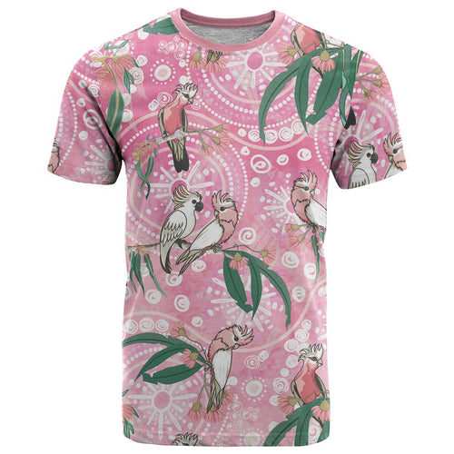Australia Galah Aboriginal T Shirt Breast Cancer Awareness - Aussie Hoodie