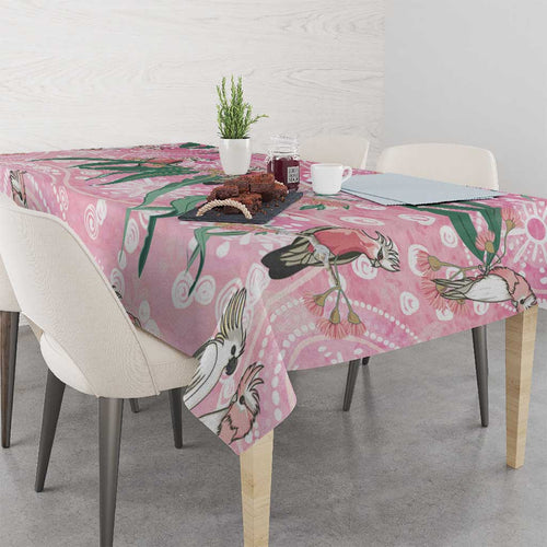 Australia Galah Aboriginal Tablecloth Breast Cancer Awareness - Aussie Hoodie