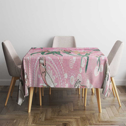 Australia Galah Aboriginal Tablecloth Breast Cancer Awareness - Aussie Hoodie