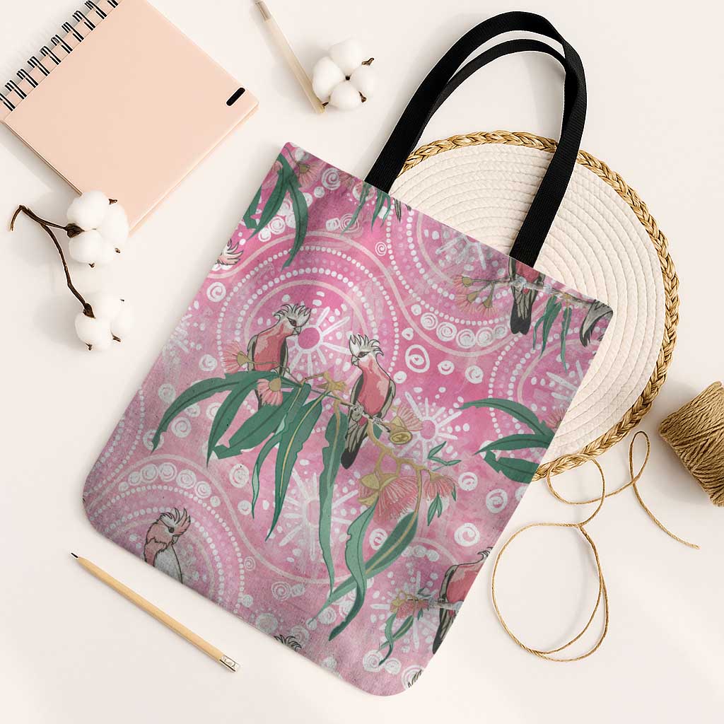 Australia Galah Aboriginal Tote Bag Breast Cancer Awareness - Aussie Hoodie
