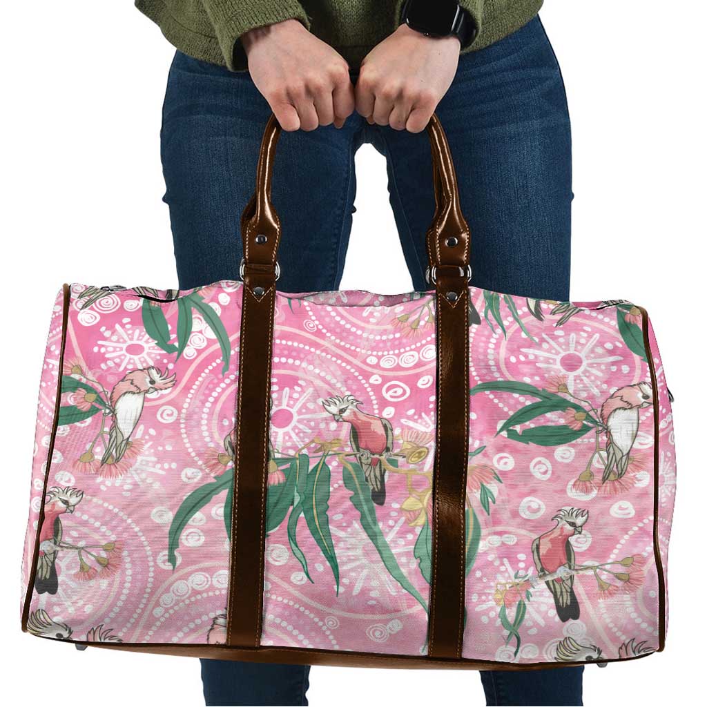 Australia Galah Aboriginal Travel Bag Breast Cancer Awareness - Aussie Hoodie