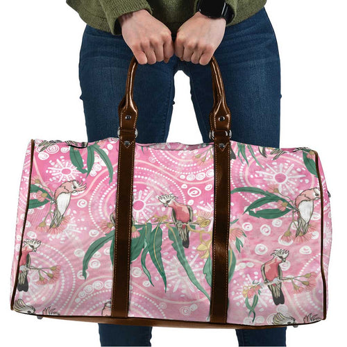 Australia Galah Aboriginal Travel Bag Breast Cancer Awareness - Aussie Hoodie