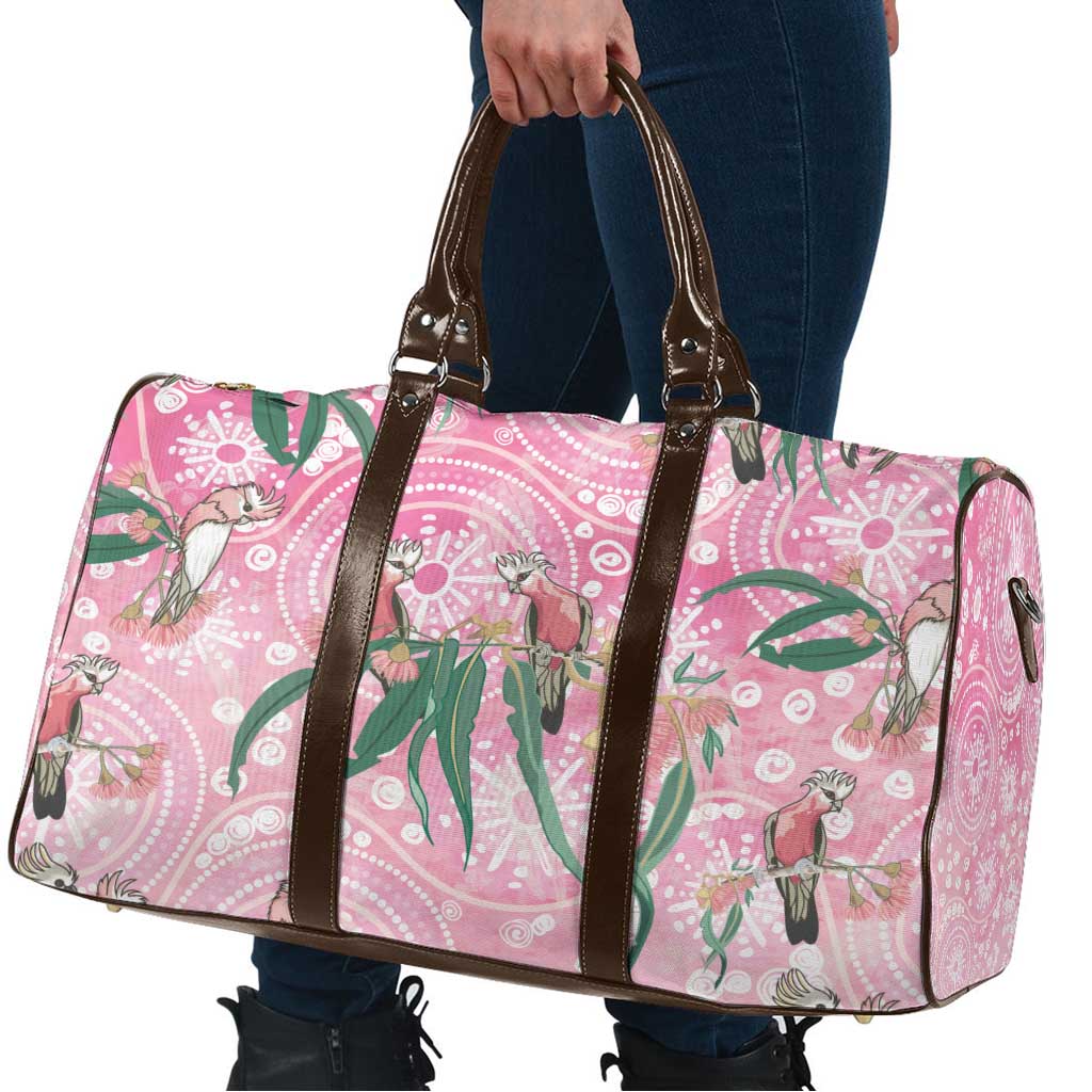 Australia Galah Aboriginal Travel Bag Breast Cancer Awareness - Aussie Hoodie