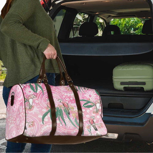 Australia Galah Aboriginal Travel Bag Breast Cancer Awareness - Aussie Hoodie