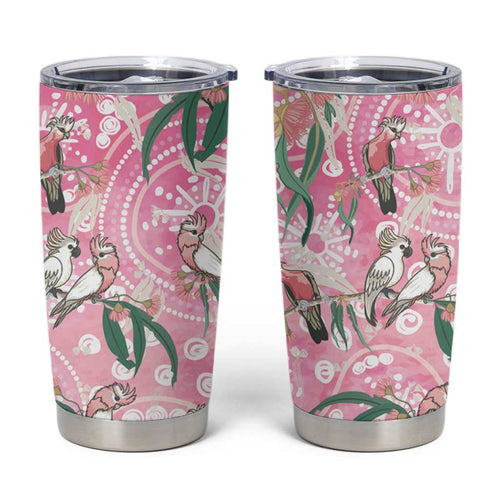 Australia Galah Aboriginal Tumbler Cup Breast Cancer Awareness - Aussie Hoodie