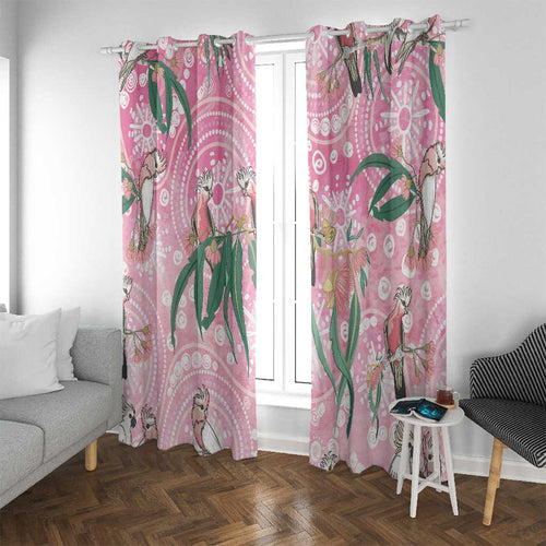 Australia Galah Aboriginal Window Curtain Breast Cancer Awareness - Aussie Hoodie