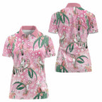 Australia Galah Aboriginal Women Polo Shirt Breast Cancer Awareness - Aussie Hoodie