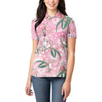 Australia Galah Aboriginal Women Polo Shirt Breast Cancer Awareness - Aussie Hoodie