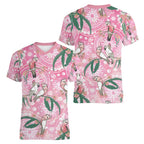 Australia Galah Aboriginal Women V-Neck T-Shirt Breast Cancer Awareness - Aussie Hoodie