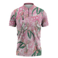 Australia Galah Aboriginal Zipper Polo Shirt Breast Cancer Awareness - Aussie Hoodie