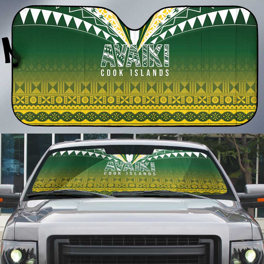 Cook Islands Rugby Auto Sun Shade Kuki Avaiki - Aussie Hoodie