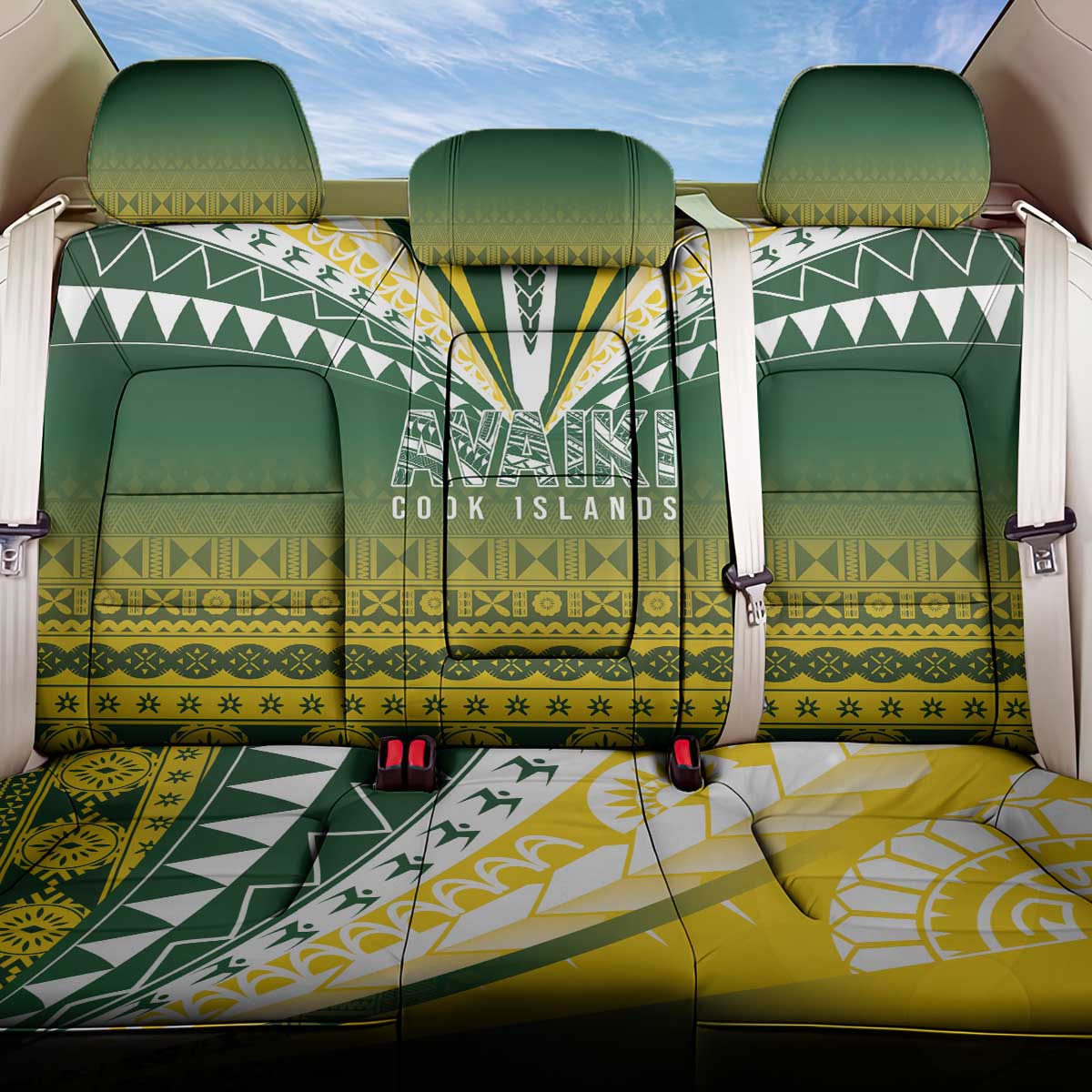Cook Islands Rugby Back Car Seat Cover Kuki Avaiki - Aussie Hoodie