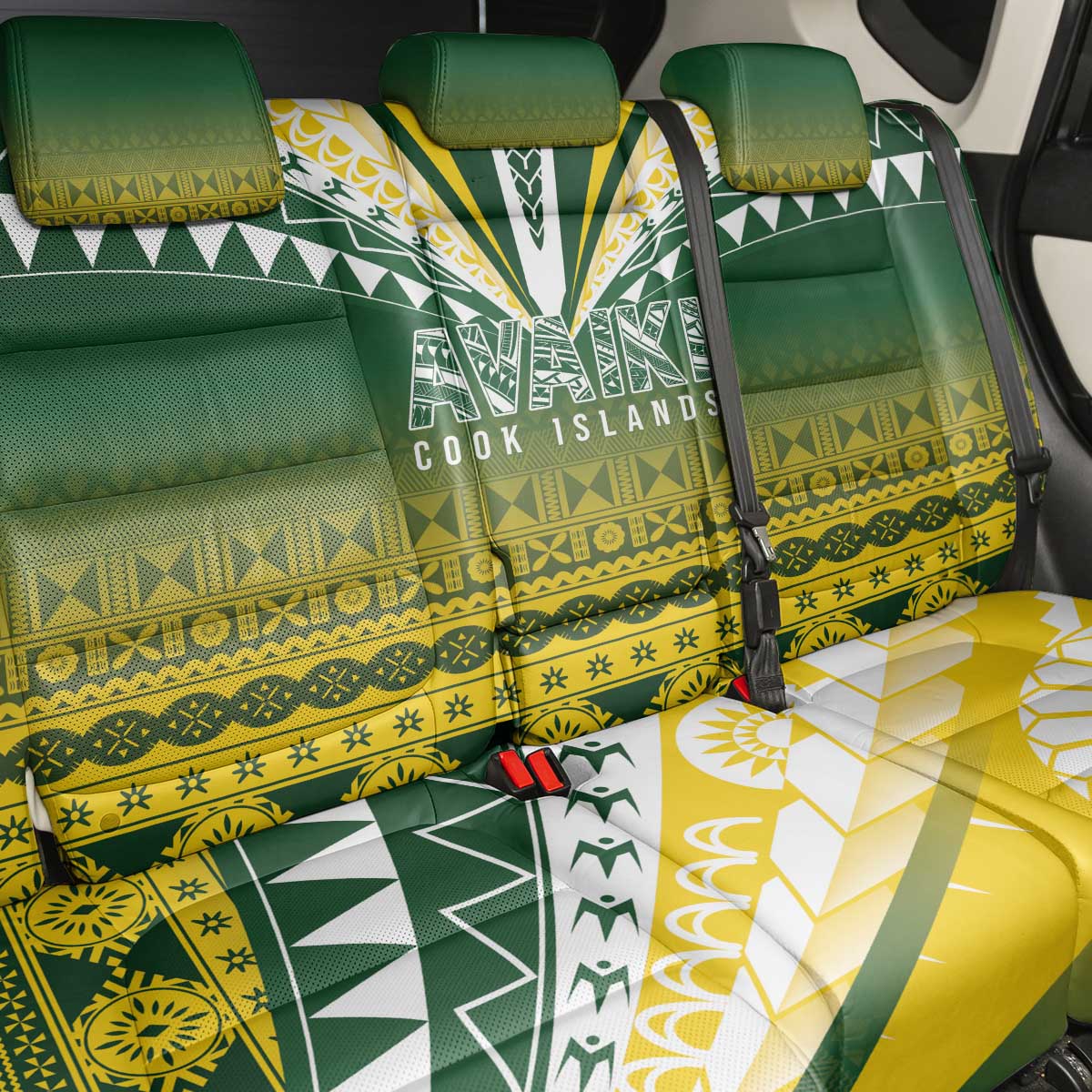 Cook Islands Rugby Back Car Seat Cover Kuki Avaiki - Aussie Hoodie
