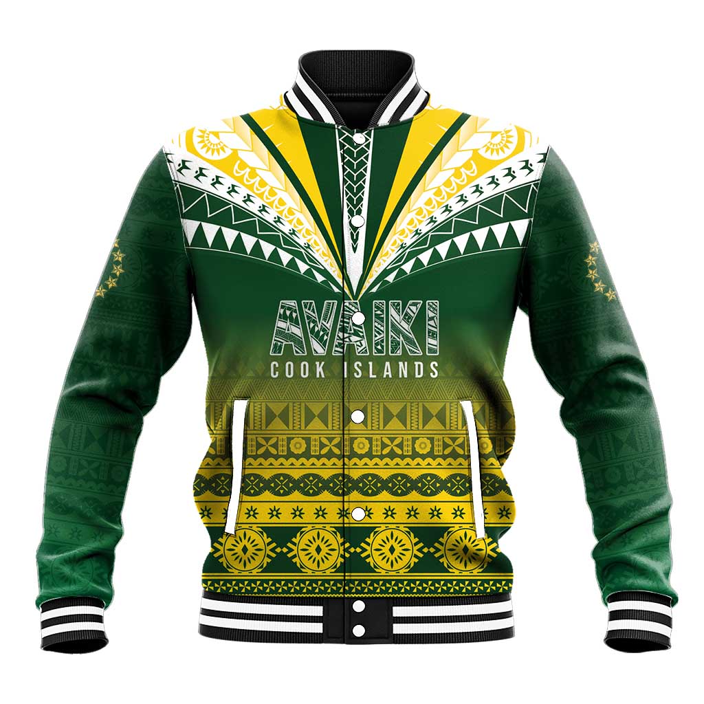 Cook Islands Rugby Custom Baseball Jacket Kuki Avaiki - Aussie Hoodie
