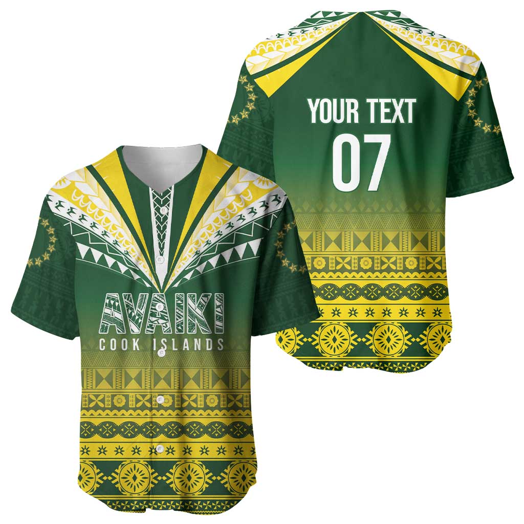 Cook Islands Rugby Custom Baseball Jersey Kuki Avaiki - Aussie Hoodie