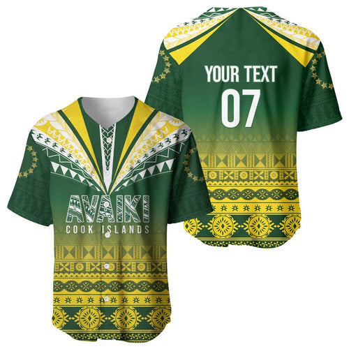 Cook Islands Rugby Custom Baseball Jersey Kuki Avaiki - Aussie Hoodie