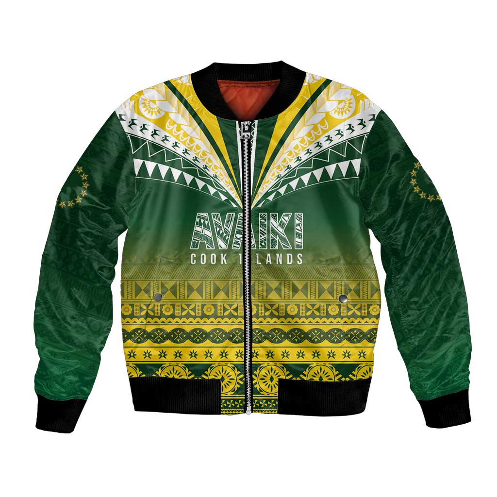 Cook Islands Rugby Custom Bomber Jacket Kuki Avaiki - Aussie Hoodie