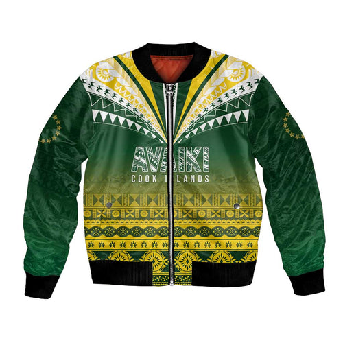 Cook Islands Rugby Custom Bomber Jacket Kuki Avaiki - Aussie Hoodie