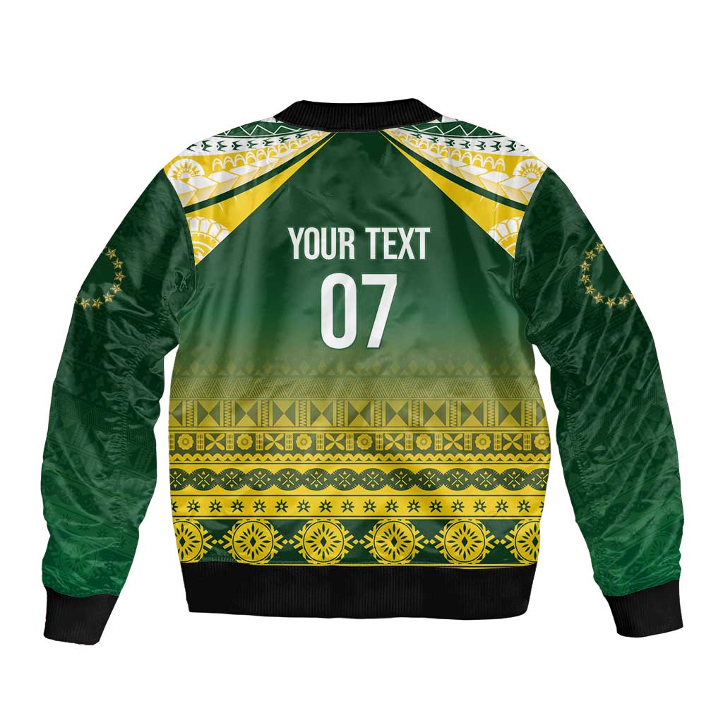 Cook Islands Rugby Custom Bomber Jacket Kuki Avaiki - Aussie Hoodie