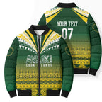 Cook Islands Rugby Custom Bomber Puffer Jacket Kuki Avaiki - Aussie Hoodie