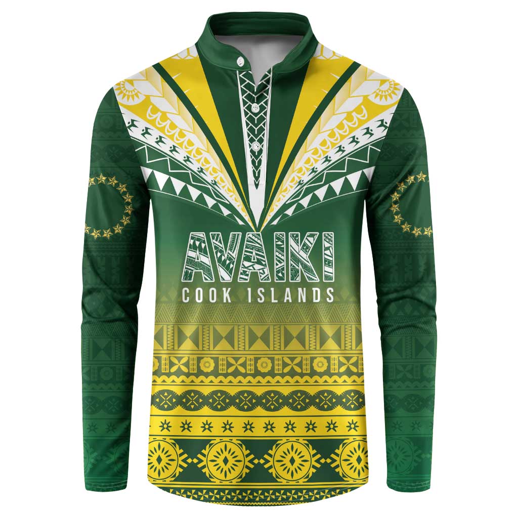 Cook Islands Rugby Custom Button Sweatshirt Kuki Avaiki - Aussie Hoodie