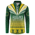 Cook Islands Rugby Custom Button Sweatshirt Kuki Avaiki - Aussie Hoodie