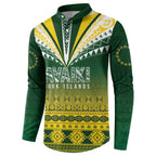 Cook Islands Rugby Custom Button Sweatshirt Kuki Avaiki - Aussie Hoodie