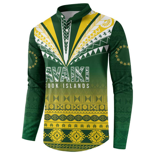Cook Islands Rugby Custom Button Sweatshirt Kuki Avaiki - Aussie Hoodie