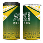 Cook Islands Rugby 4 in 1 Can Cooler Tumbler Kuki Avaiki - Aussie Hoodie