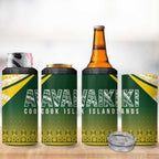 Cook Islands Rugby 4 in 1 Can Cooler Tumbler Kuki Avaiki - Aussie Hoodie