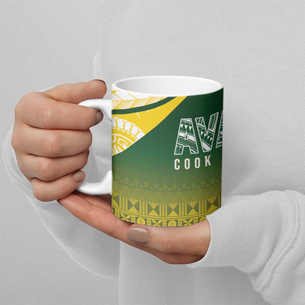 Cook Islands Rugby Ceramic Mug Kuki Avaiki - Aussie Hoodie