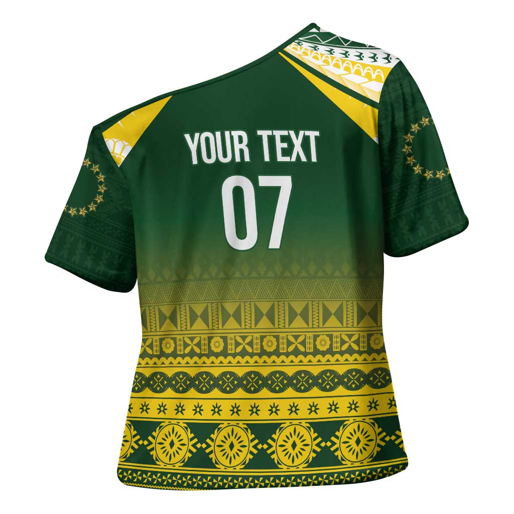 Cook Islands Rugby Custom Cross Shoulder Shirt Kuki Avaiki - Aussie Hoodie
