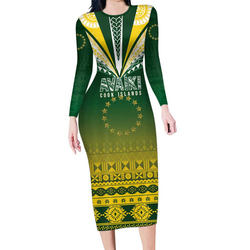 Cook Islands Rugby Custom Family Matching Long Sleeve Bodycon Dress and Hawaiian Shirt Kuki Avaiki - Aussie Hoodie