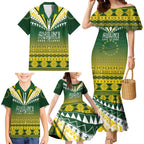Cook Islands Rugby Custom Family Matching Mermaid Dress and Hawaiian Shirt Kuki Avaiki - Aussie Hoodie