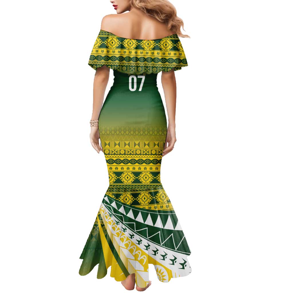 Cook Islands Rugby Custom Family Matching Mermaid Dress and Hawaiian Shirt Kuki Avaiki - Aussie Hoodie