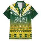 Cook Islands Rugby Custom Family Matching Off The Shoulder Long Sleeve Dress and Hawaiian Shirt Kuki Avaiki - Aussie Hoodie