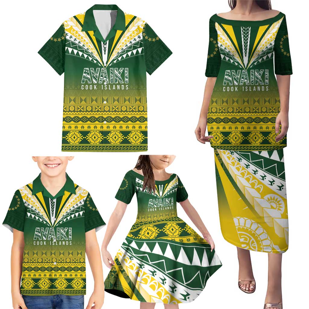 Cook Islands Rugby Custom Family Matching Puletasi and Hawaiian Shirt Kuki Avaiki - Aussie Hoodie