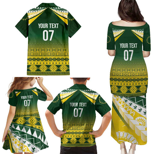 Cook Islands Rugby Custom Family Matching Puletasi and Hawaiian Shirt Kuki Avaiki - Aussie Hoodie