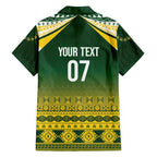 Cook Islands Rugby Custom Family Matching Puletasi and Hawaiian Shirt Kuki Avaiki - Aussie Hoodie