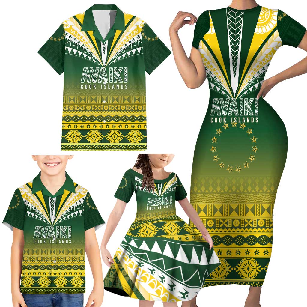 Cook Islands Rugby Custom Family Matching Short Sleeve Bodycon Dress and Hawaiian Shirt Kuki Avaiki - Aussie Hoodie
