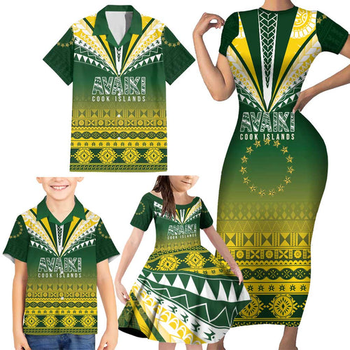Cook Islands Rugby Custom Family Matching Short Sleeve Bodycon Dress and Hawaiian Shirt Kuki Avaiki - Aussie Hoodie