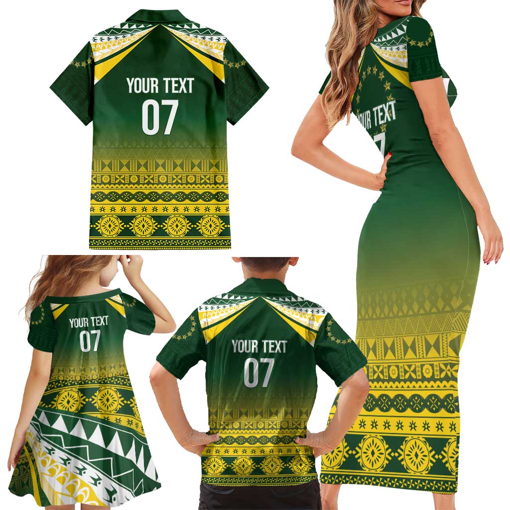 Cook Islands Rugby Custom Family Matching Short Sleeve Bodycon Dress and Hawaiian Shirt Kuki Avaiki - Aussie Hoodie