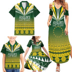 Cook Islands Rugby Custom Family Matching Summer Maxi Dress and Hawaiian Shirt Kuki Avaiki - Aussie Hoodie