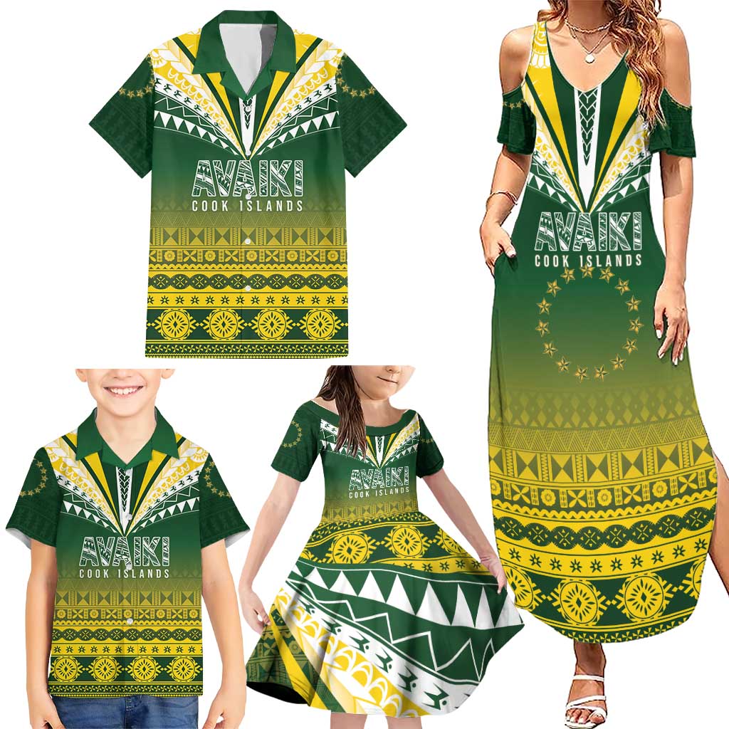 Cook Islands Rugby Custom Family Matching Summer Maxi Dress and Hawaiian Shirt Kuki Avaiki - Aussie Hoodie