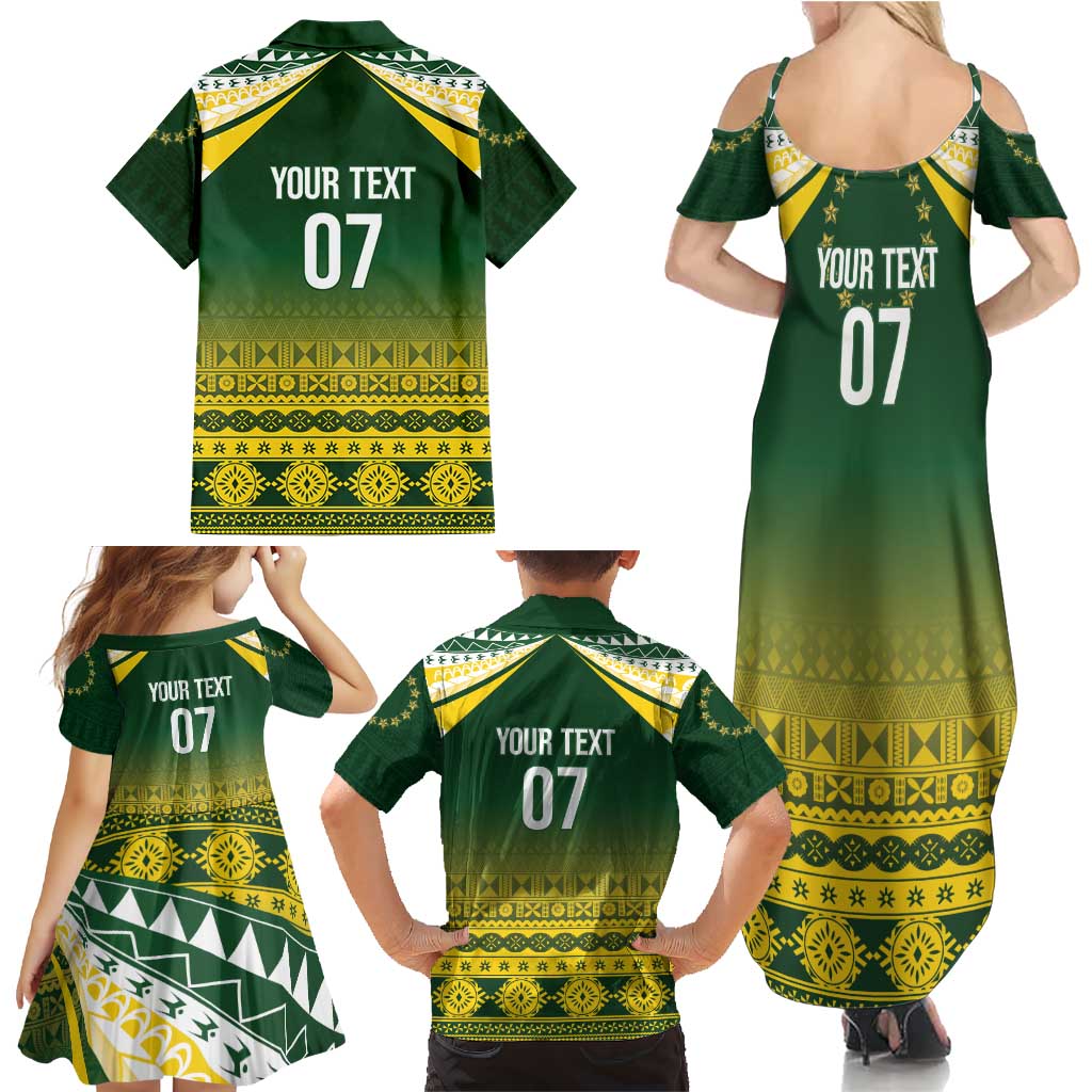 Cook Islands Rugby Custom Family Matching Summer Maxi Dress and Hawaiian Shirt Kuki Avaiki - Aussie Hoodie