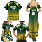 Cook Islands Rugby Custom Family Matching Summer Maxi Dress and Hawaiian Shirt Kuki Avaiki - Aussie Hoodie