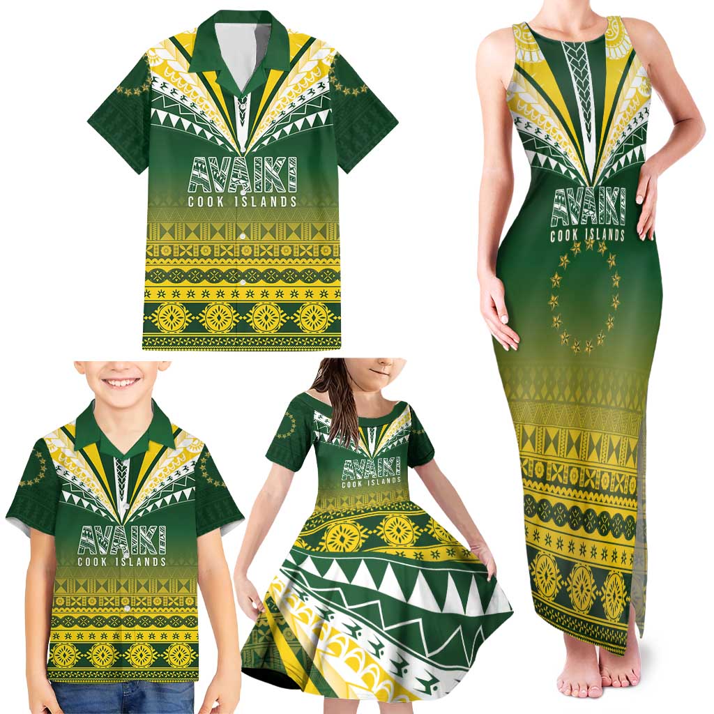 Cook Islands Rugby Custom Family Matching Tank Maxi Dress and Hawaiian Shirt Kuki Avaiki - Aussie Hoodie