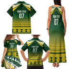 Cook Islands Rugby Custom Family Matching Tank Maxi Dress and Hawaiian Shirt Kuki Avaiki - Aussie Hoodie