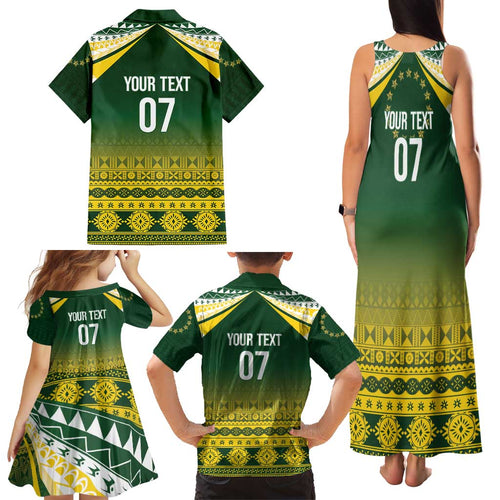 Cook Islands Rugby Custom Family Matching Tank Maxi Dress and Hawaiian Shirt Kuki Avaiki - Aussie Hoodie