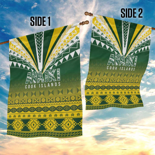 Cook Islands Rugby Garden Flag Kuki Avaiki - Aussie Hoodie